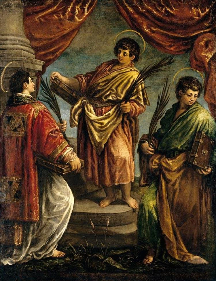 Tre santi martiri - Jacopo da Ponte, detto Bassano